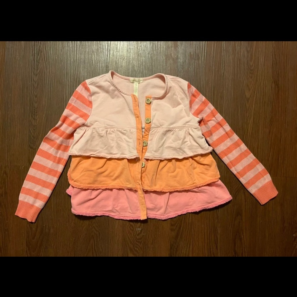 Matilda Jane cotton ruffle sweatshirt/ sweater size 8
